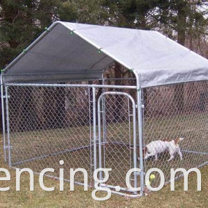 Cadeia de canis para cães externos pesados ​​link link grande gaiola de cães de metal galvanizou vendas de fábrica